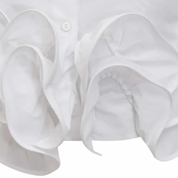 Micas Button Ruffle Ruched Tank Top - Picture 12 of 12